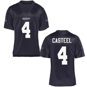 BJ Casteel Nevada Wolf Pack Women's Replica Football Jersey - Navy Blue